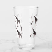 Verre Jolie Giraffe noire blanche rose (Droite)