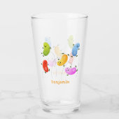 Verre Jolie jellybeans bondissant dessin animé (Dos)