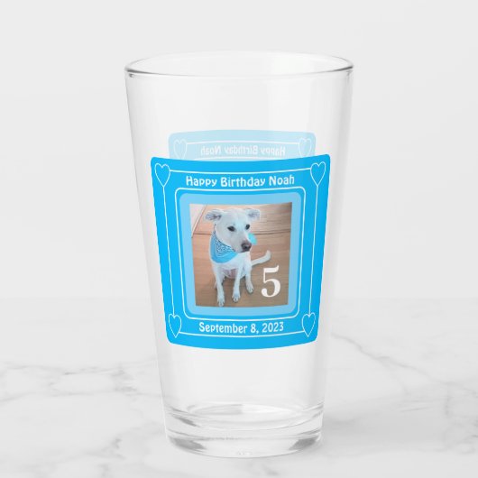 Verre Jolie photo Chien Chien Chien Chien Chien Chien Ch (Dos)