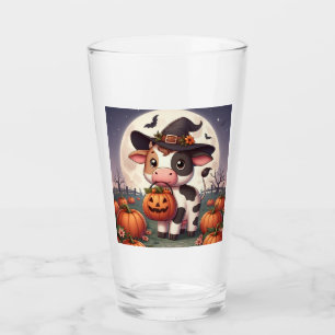 Verre Jolie vache sorcière Halloween