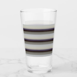 Verre Jolies rayures grises bleues vintage