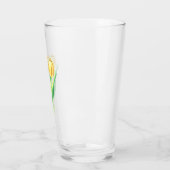 Verre Jolies Tulipes Aquarelles Fleurs de printemps (Gauche)