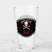 Verre Jolly roger personnalisé (Cutlass) (Devant)