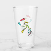 Verre Jongleur Stickman Monocycle (Dos)
