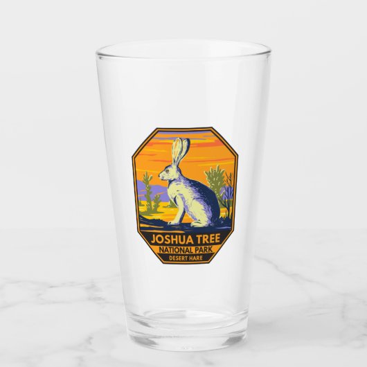 Verre Joshua Tree National Park Desert Hare Vintage (Devant)