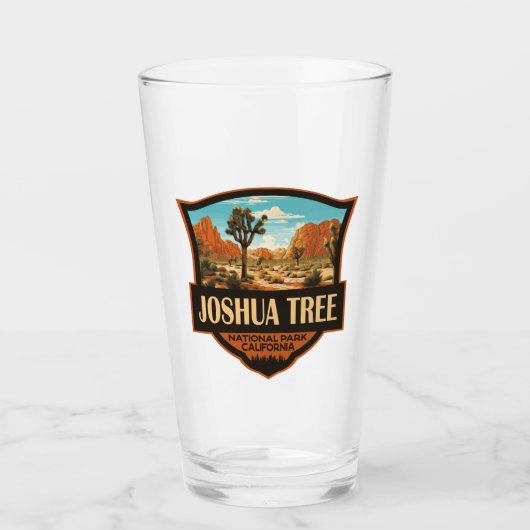 Verre Joshua Tree National Park Illustration Retro (Devant)