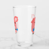 Verre Jouer à Ukulele Tumbler Pig en caricature (Gauche)