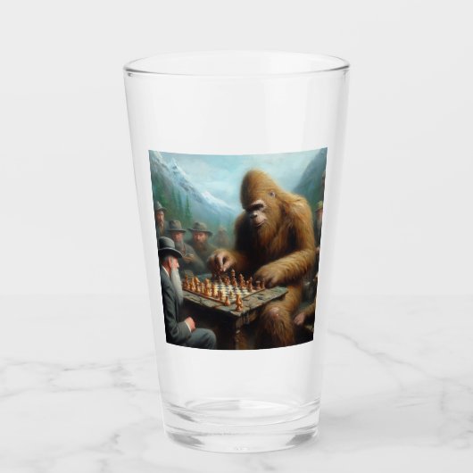 Verre Jouer aux échecs (Devant)