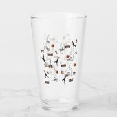 Verre Jouer Motif de basket-ball, (Dos)