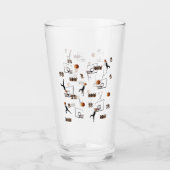 Verre Jouer Motif de basket-ball, (Devant)