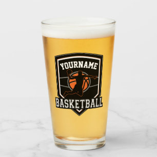 Verre Joueur de basket-ball personnalisé NOM Équipe de b