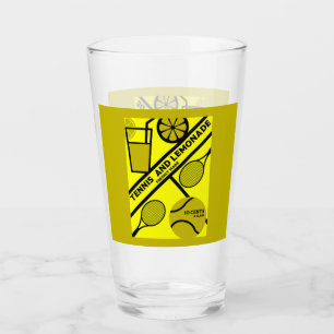 Verre Joueur de tennis de pelouse Art graphique