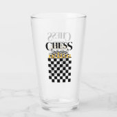 Verre Joueur d'échecs, jeu d'échecs (Dos)