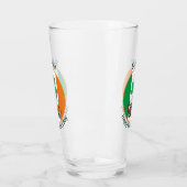Verre Jour de la Saint Patrick du drapeau irlandais pers (Gauche)