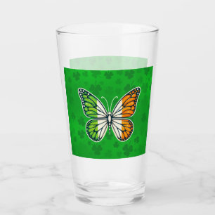 Verre Jour de la Saint-Patrick papillon irlandais