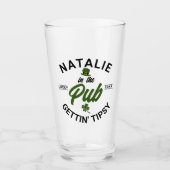 Verre Jour de la Saint Patrick personnalisé drôle Groupe (Devant)