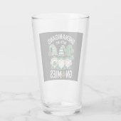 Verre Jour de la Saint-Patrick Shamrock Chanceux Gnomes  (Dos)