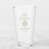 Verre Jour de la Saint Patrick Shamrock irlandais Clover (Dos)