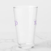Verre Jour de la Saint Valentin Xoxo ajouter nom pastel (Gauche)
