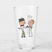 Verre Jour de mariage de mariée et de chambre (Dos)