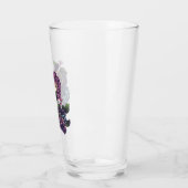 Verre Jour du crâne mort avec des fleurs (Gauche)