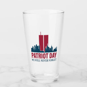 Verre Journée du Patriote ; Nous N'Oublierons Jamais