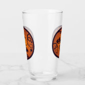 Verre Joyeuse lanterne d'Halloween araignées et chauves- (Gauche)