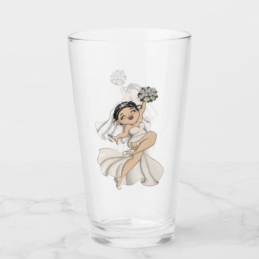 Verre Joyeuse mariée 11 (Devant)