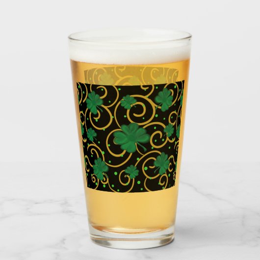 Verre Joyeuse Saint-Patrick (Devant (rempli))