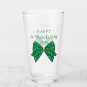Verre Joyeuse Saint-Patrick 2024 verte (Dos)