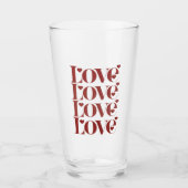 Verre Joyeuse Saint-Valentin Amour Couple (Devant)