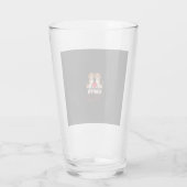 Verre Joyeuse Saint-Valentin Couple Beagle (Dos)