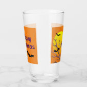 Verre Joyeuses chauves-souris d'Halloween et la lune (Droite)