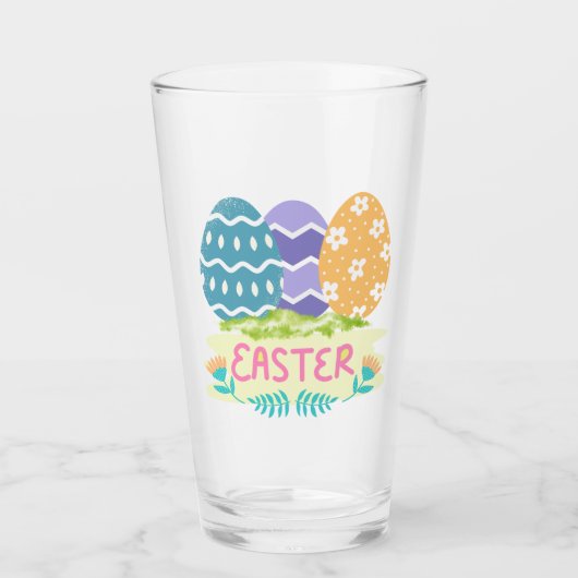 Verre Joyeuses Pâques (Devant)
