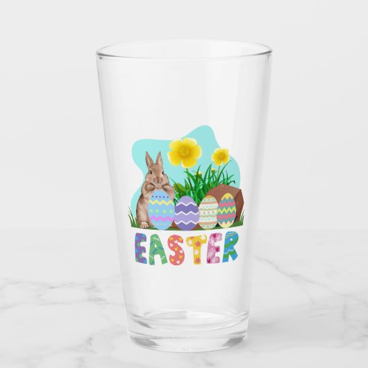 Verre Joyeuses Pâques (Devant)