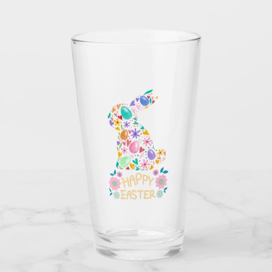 Verre Joyeuses Pâques (Devant)