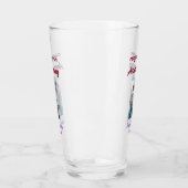 Verre Joyeux 10e anniversaire photo mariage nom du coupl (Gauche)