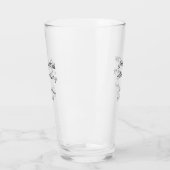 Verre Joyeux 10e anniversaire simple nom de mariage mini (Gauche)
