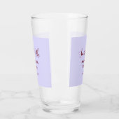 Verre Joyeux 16e anniversaire violet pastel mauve rétro (Gauche)