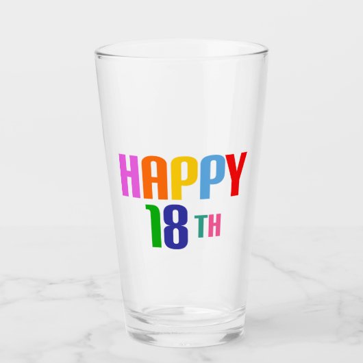 Verre Joyeux 18e (Devant)