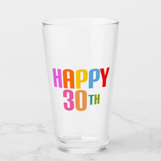 Verre Joyeux 30ème (Devant)