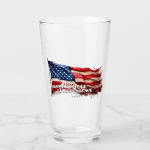 Verre Joyeux 4 juillet - Fête de l'Indépendance