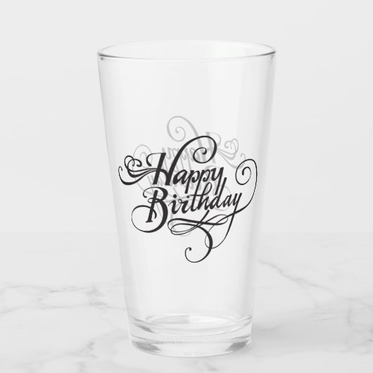Verre Joyeux anniversaire (Dos)