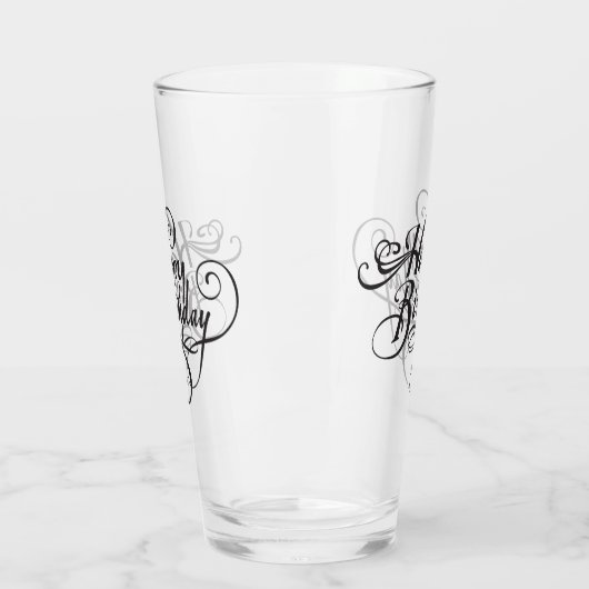 Verre Joyeux anniversaire (Gauche)