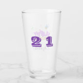 Verre Joyeux anniversaire avec nom et âge (Dos)