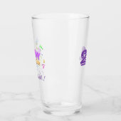 Verre Joyeux anniversaire avec nom et âge (Gauche)