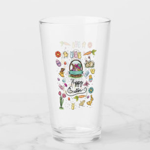 Verre Joyeux art de Pâques