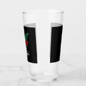 Verre Joyeux Buffalo de Noël Plaid Arbre de Noël Rouge (Gauche)