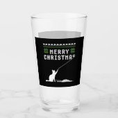 Verre Joyeux chat de Noël Douille moche (Devant)