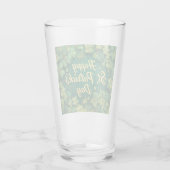 Verre Joyeux design de trèfle de la Saint-Patrick (Dos)